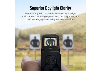 OLIGHT SE 密閉型マイクログリーンドットサイト - ブラック (6MOA グリーンドット)-AIRSOFT GOGO エアガン・サバゲー用品通販