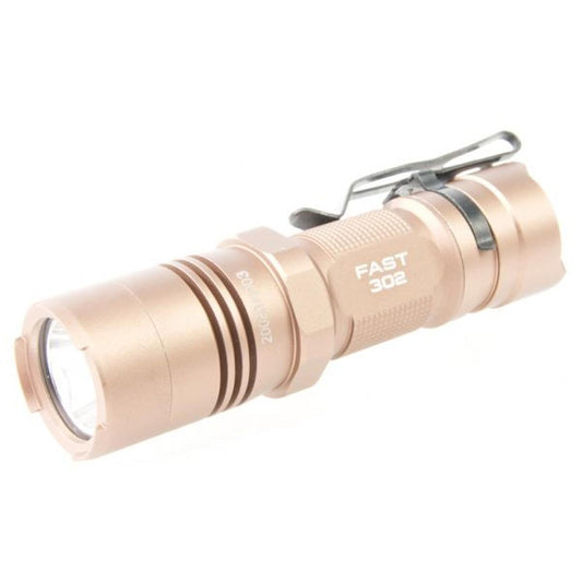OPSMEN FAST 302 バックアップ タクティカル フラッシュライト (400 ルーメン) - コヨーテ タン-AIRSOFT GOGO エアガン・サバゲー用品通販