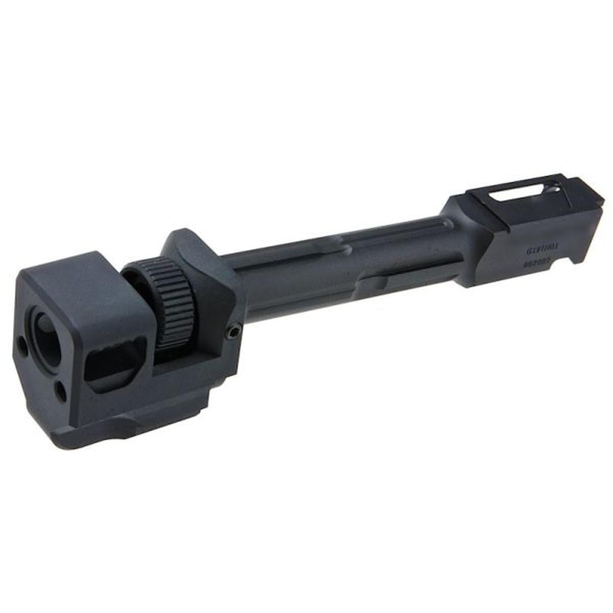 PRO ARMS KILLER スタイル スレッドアウターバレル VFC G19X / G19 GEN4 / G45 用コンペンセイター付き - BK (14MM CCW)-AIRSOFT GOGO エアガン・サバゲー用品通販