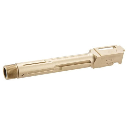 PRO ARMS UMAREX / VFC GLOCK 17 GEN 5 GBB エアソフト KILLER スレッドアウターバレル (14MM CCW、CNC アルミニウム) - チタンゴールド-AIRSOFT GOGO エアガン・サバゲー用品通販