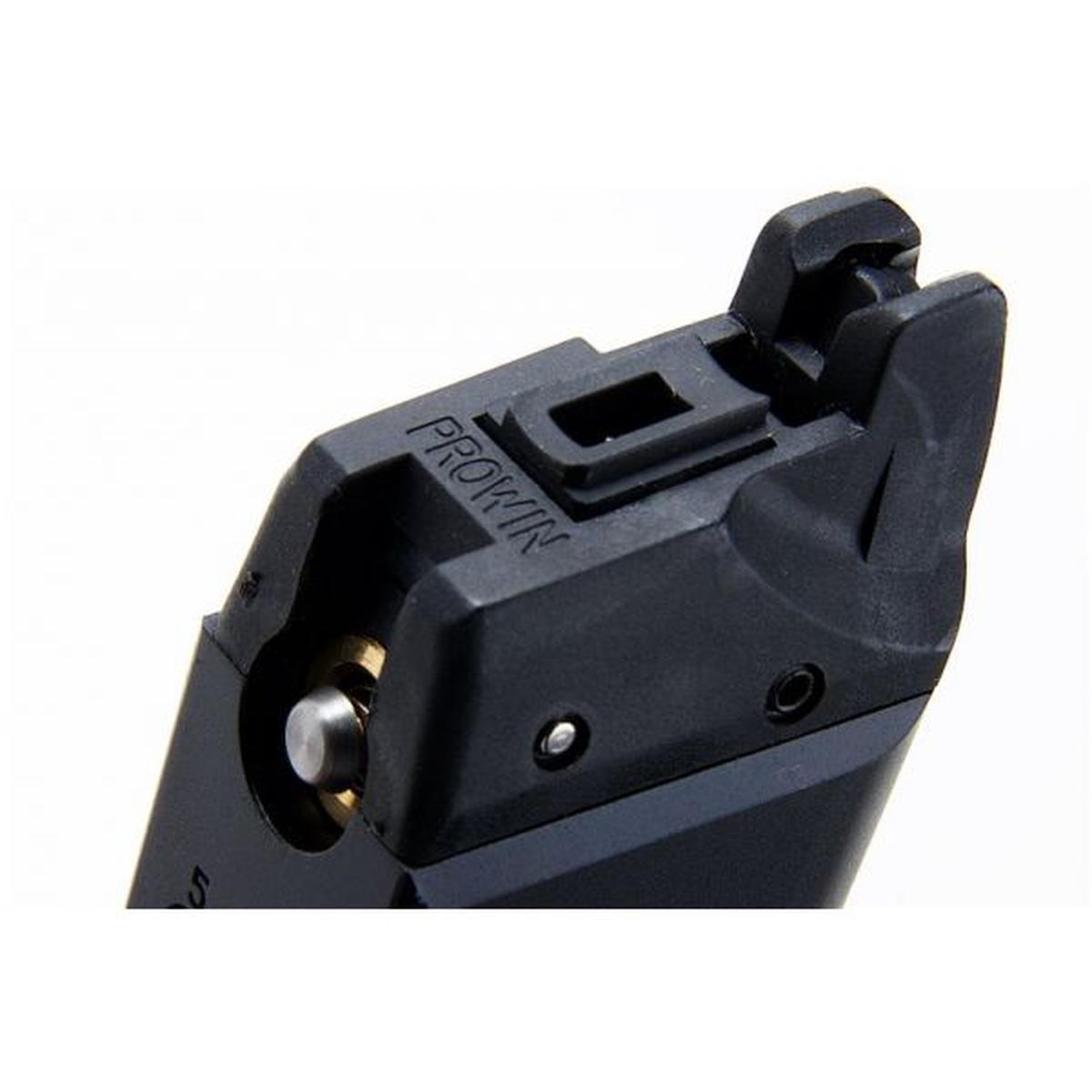 PROWIN G17 / G18 エアガン グリーン ガス マガジン (36 発、バージョン 2) - ブラック-AIRSOFT GOGO エアガン・サバゲー用品通販