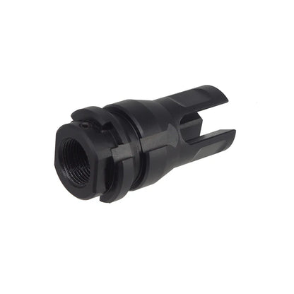 PTS デッドエアキーマイクロフラッシュハイダー 14mm用 (DA011490307) - ブラック-AIRSOFT GOGO エアガン・サバゲー用品通販