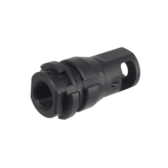 PTS デッドエアキーマイクロマズルブレーキ 14mm用 (DA012490307) - ブラック-AIRSOFT GOGO エアガン・サバゲー用品通販