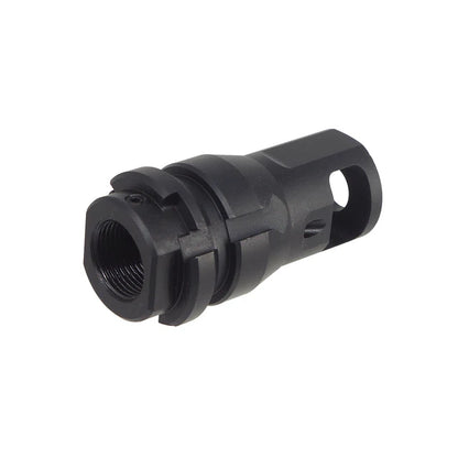 PTS デッドエアキーマイクロマズルブレーキ 14mm用 (DA012490307) - ブラック-AIRSOFT GOGO エアガン・サバゲー用品通販