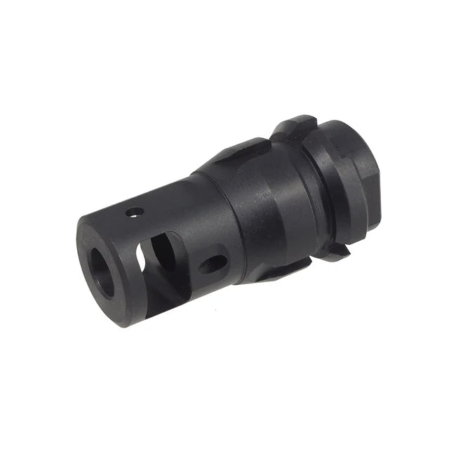 PTS デッドエアキーマイクロマズルブレーキ 14mm用 (DA012490307) - ブラック-AIRSOFT GOGO エアガン・サバゲー用品通販