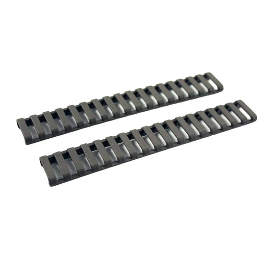 PTS ERGO 18 スロット ラダー ロープロファイル レイル カバー (FL45403002) - ブラック-AIRSOFT GOGO エアガン・サバゲー用品通販