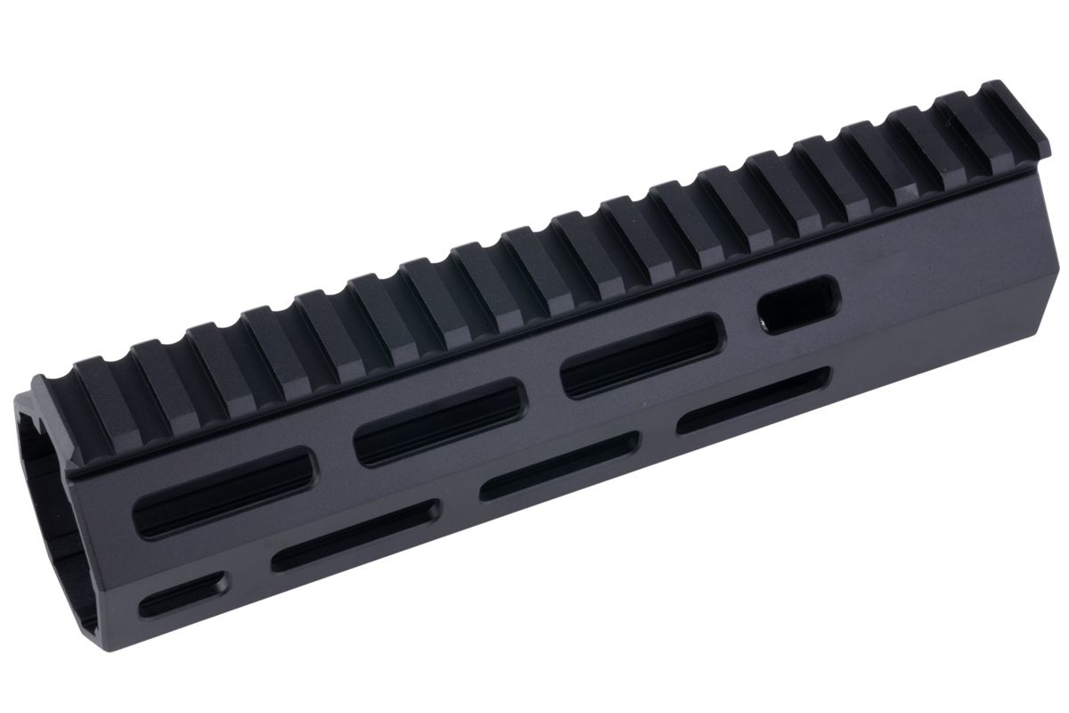 PTS グリフィン アーマメント SR-リジッド M-LOK ハンドガード M4 AEG / GBB / PTW ライフル用 (7.5 インチ、アルミニウム / アルミ、ブラック)-AIRSOFT GOGO エアガン・サバゲー用品通販
