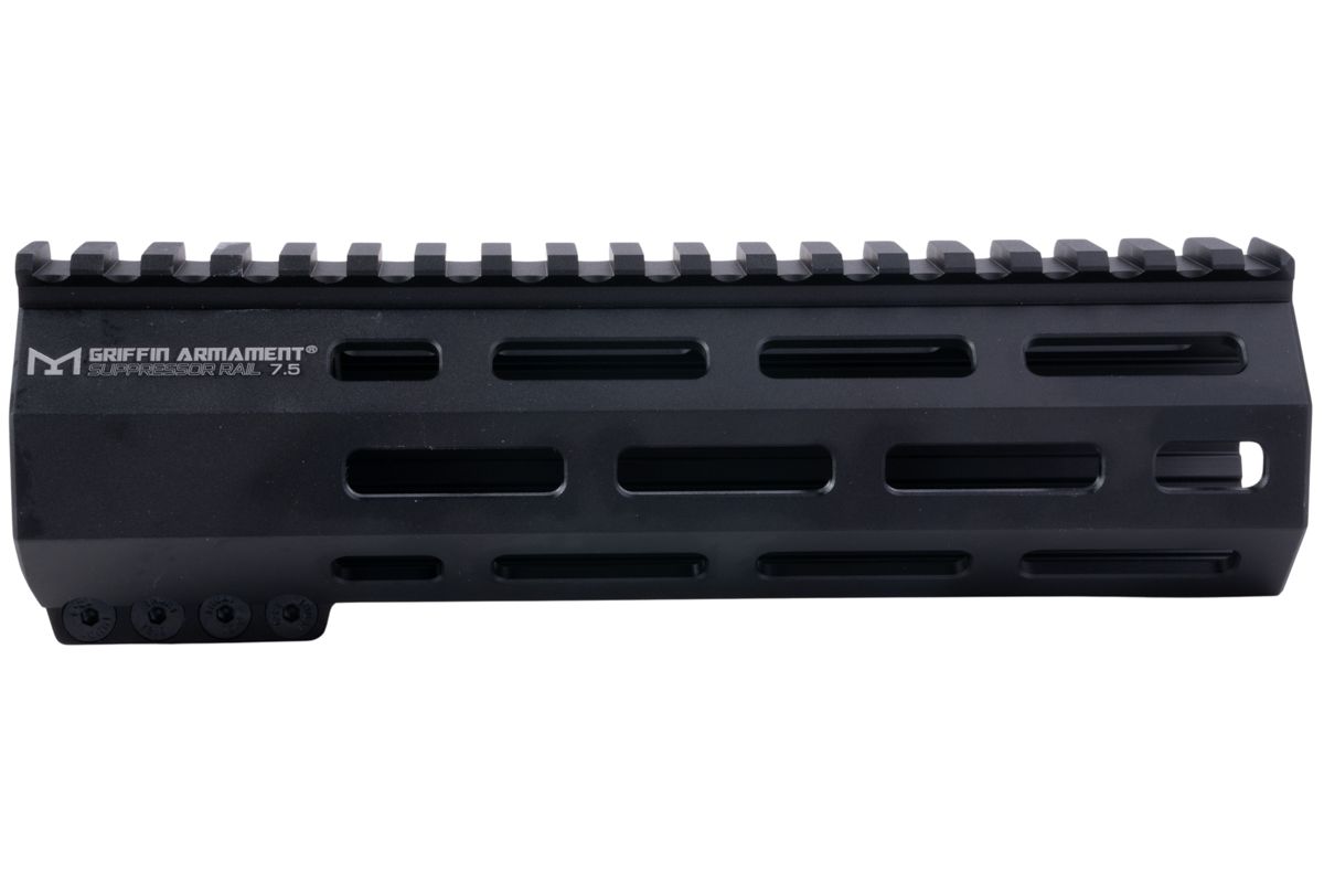 PTS グリフィン アーマメント SR-リジッド M-LOK ハンドガード M4 AEG / GBB / PTW ライフル用 (7.5 インチ、アルミニウム / アルミ、ブラック)-AIRSOFT GOGO エアガン・サバゲー用品通販
