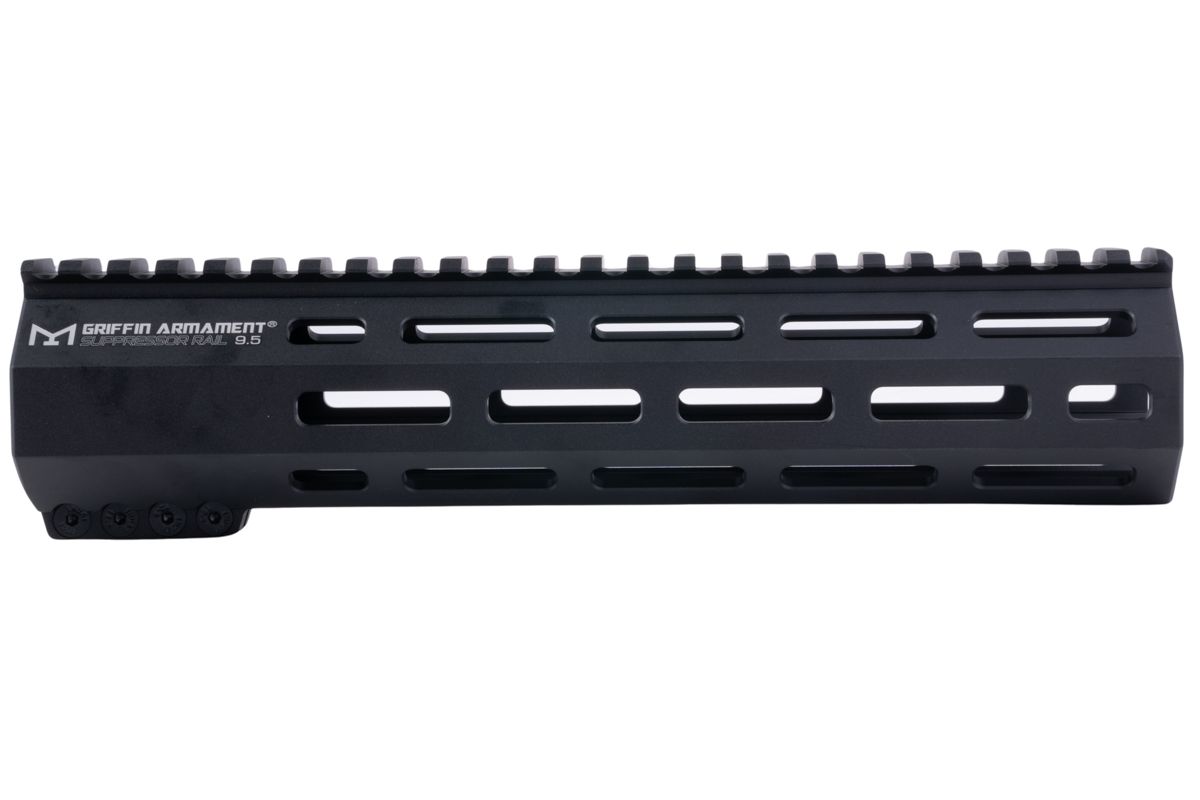 PTS グリフィン アーマメント SR-リジッド M-LOK ハンドガード M4 AEG / GBB / PTW ライフル用 (9.5 インチ、アルミニウム / アルミ、ブラック)-AIRSOFT GOGO エアガン・サバゲー用品通販
