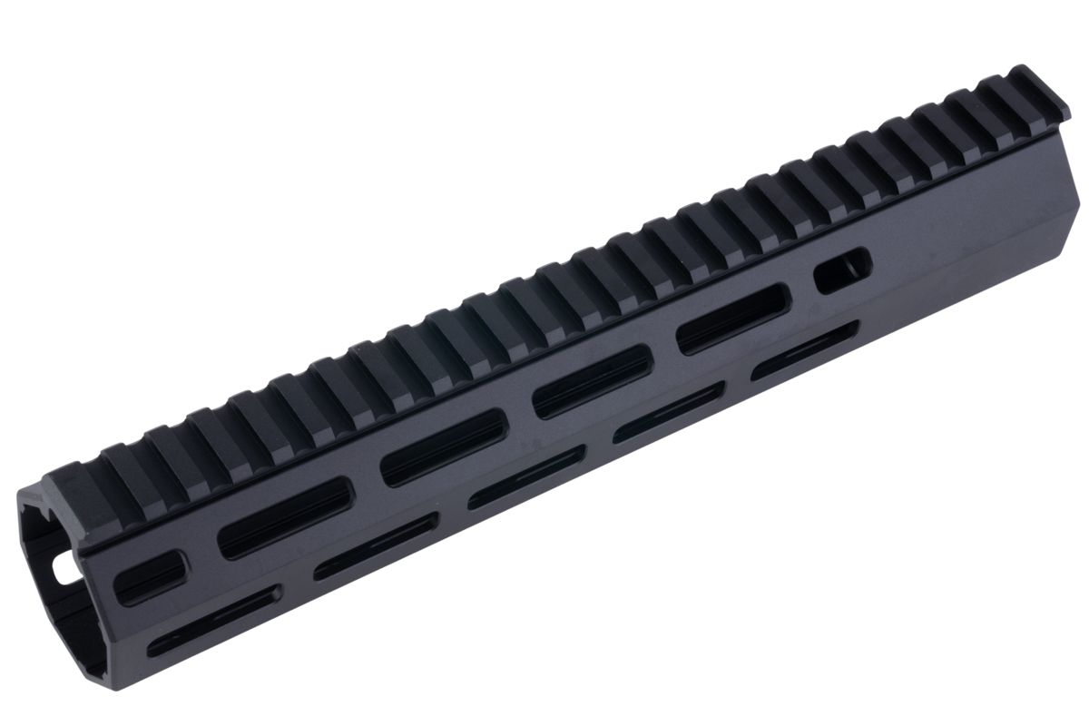 PTS グリフィン アーマメント SR-リジッド M-LOK ハンガード M4 AEG / GBB / PTW ライフル用 (10.5 インチ、アルミニウム / アルミ、ブラック)-AIRSOFT GOGO エアガン・サバゲー用品通販