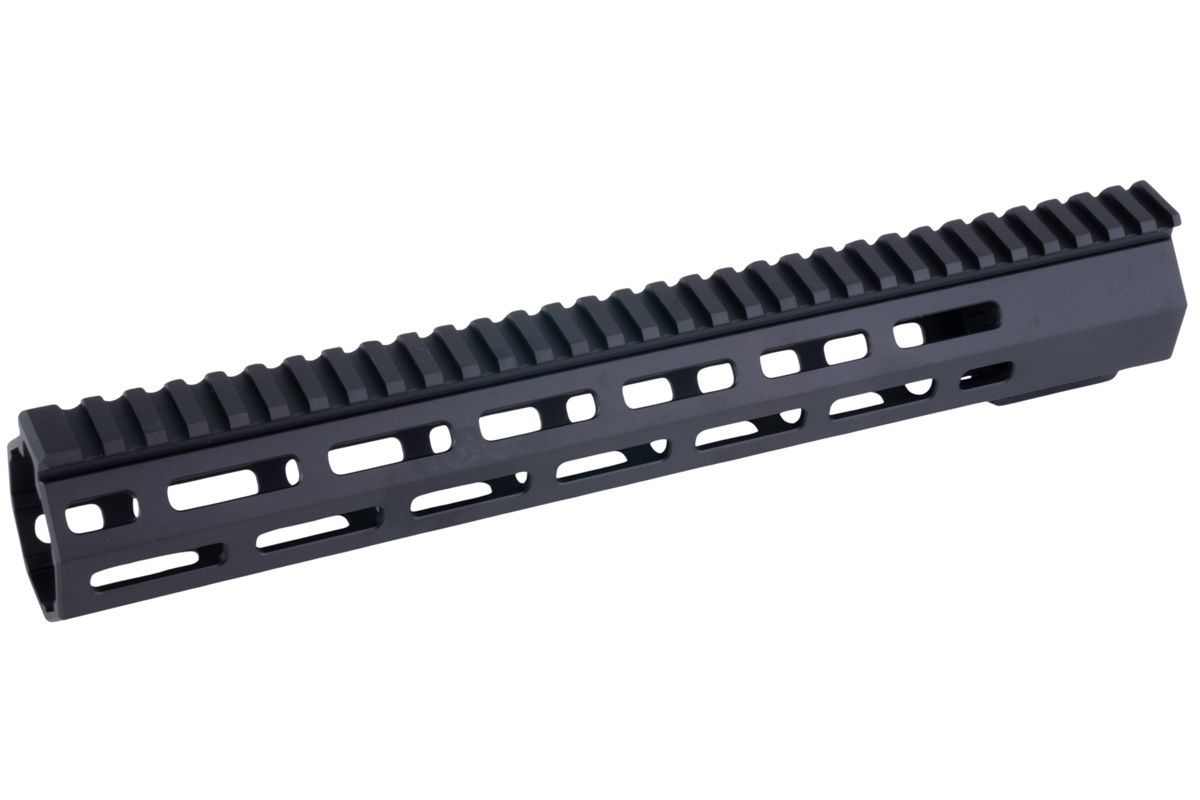 PTS グリフィン アーマメント SR-リジッド M-LOK ハンガード M4 AEG / GBB / PTW ライフル用 (12.5 インチ、アルミニウム / アルミ、ブラック)-AIRSOFT GOGO エアガン・サバゲー用品通販