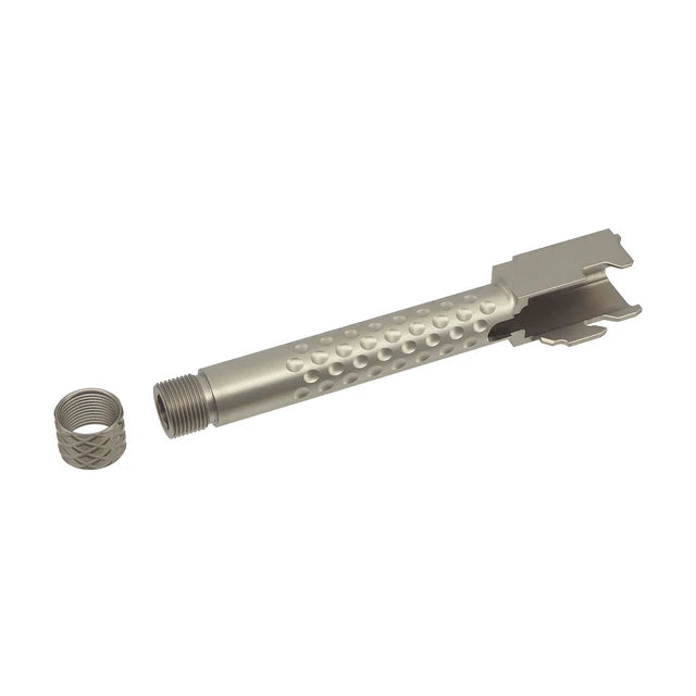 PTS ZEV CNC ステンレススチール ス赤アウターバレル G17 GBB用 (CB03749) - 銀(ぎん)-AIRSOFT GOGO エアガン・サバゲー用品通販