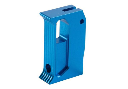 Revanchist Airsoft Hi Capa GBB フラットトリガー (タイプI、アルミニウム / アルミ、ブルー)-AIRSOFT GOGO エアガン・サバゲー用品通販