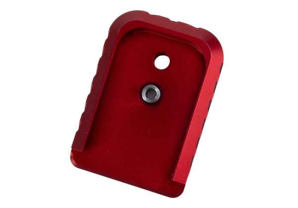 Revanchist Airsoft Hi-Capa GBB マガジンベース (タイプ B、アルミニウム、レッド)-AIRSOFT GOGO エアガン・サバゲー用品通販