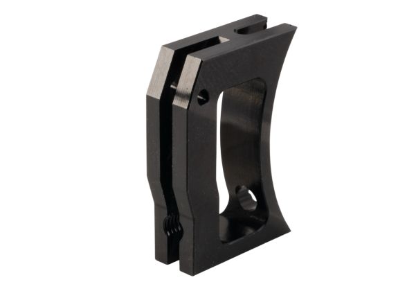 Revanchist Airsoft Tokyo Marui ハイキャパ GBB カーブトリガー (CNC アルミ、タイプ F、ブラック)-AIRSOFT GOGO エアガン・サバゲー用品通販
