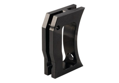Revanchist Airsoft Tokyo Marui ハイキャパ GBB カーブトリガー (CNC アルミ、タイプ F、ブラック)-AIRSOFT GOGO エアガン・サバゲー用品通販