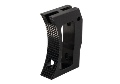 Revanchist Airsoft Tokyo Marui ハイキャパ GBB カーブトリガー (CNC アルミ、タイプ F、ブラック)-AIRSOFT GOGO エアガン・サバゲー用品通販