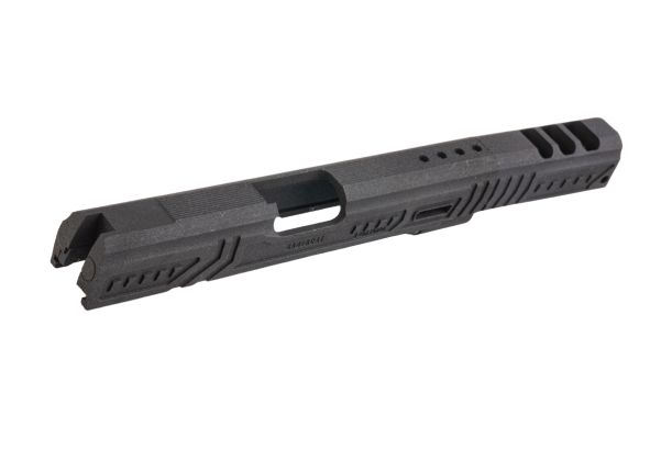 Revanchist Airsoft Tokyo Marui Hi Capa GBB 3DP 7インチ リムスタイル オープンGBBスライドキット「セイバーキャット」 - ブラック-AIRSOFT GOGO エアガン・サバゲー用品通販