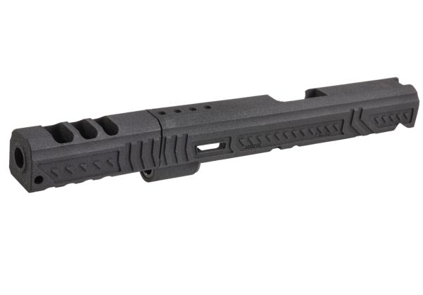 Revanchist Airsoft Tokyo Marui Hi Capa GBB 3DP 7インチ リムスタイル オープンGBBスライドキット「セイバーキャット」 - ブラック-AIRSOFT GOGO エアガン・サバゲー用品通販