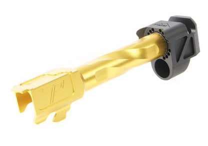 RGW PMM グロック コンペンセイター バレルセット (ショートバージョン) VFC (Umarex) グロック 45 Gen 5 GBB ピストル用 - 金(きん)-AIRSOFT GOGO エアガン・サバゲー用品通販
