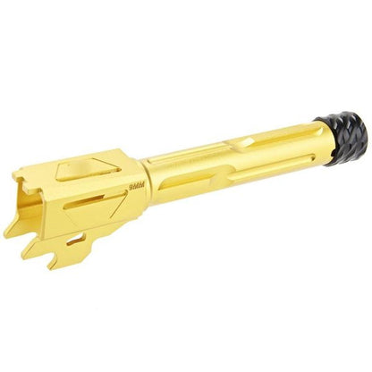 RGW SIG Sauer M18 GBB KI スレッドバレル - ティンゴールド (14mm CCW、アルミニウム)-AIRSOFT GOGO エアガン・サバゲー用品通販