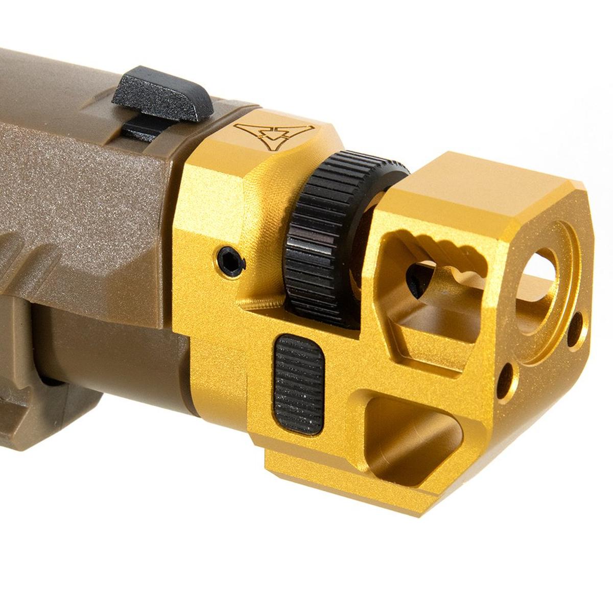 RGW SIG SAUER P320 GBB KI 速度補正装置 - ティンゴールド (14MM CCW、アルミニウム)-AIRSOFT GOGO エアガン・サバゲー用品通販