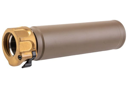 RGW SOCOM556 RC3 ダミーサイレンサー DX (14mm CCW、ステンレススチール、FDEセラコート仕上げ)-AIRSOFT GOGO エアガン・サバゲー用品通販