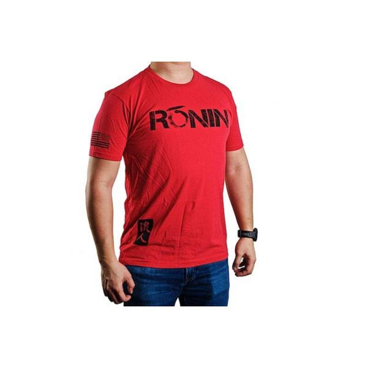RONIN TACTICS 'BUSHIDO' Tシャツ (ファイアレッド - 限定版、M サイズ)-AIRSOFT GOGO エアガン・サバゲー用品通販