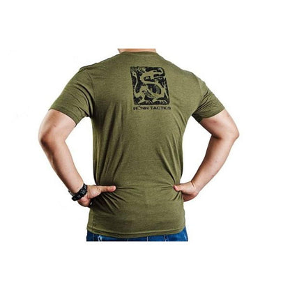RONIN TACTICS 'VINTAGE' T シャツ (OD グリーン、M サイズ)-AIRSOFT GOGO エアガン・サバゲー用品通販