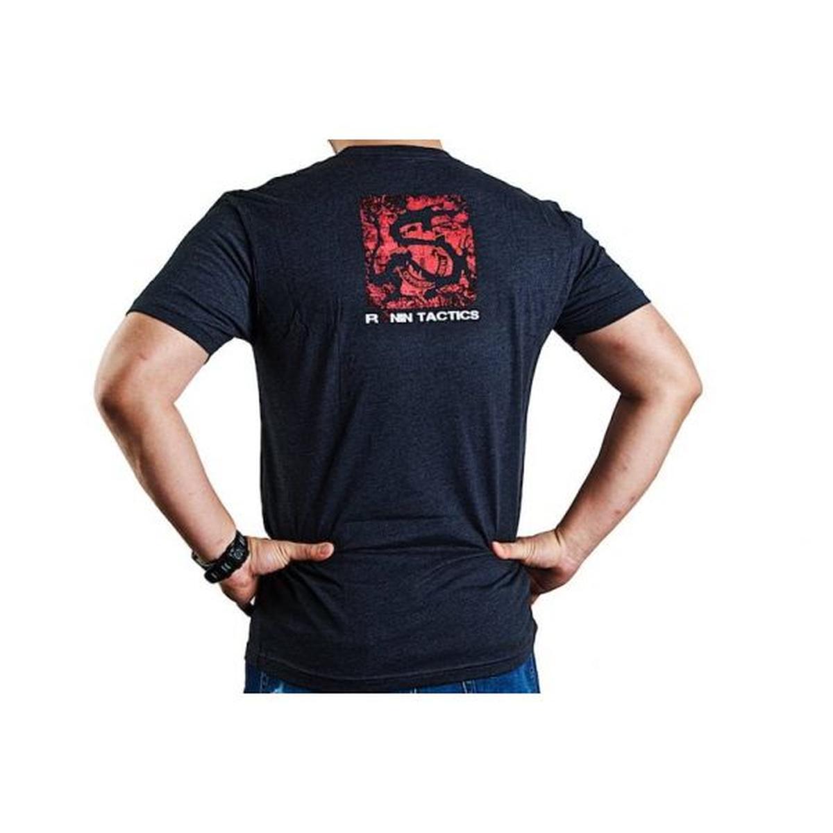 RONIN TACTICS 'VINTAGE' Tシャツ (チャコール、L サイズ)-AIRSOFT GOGO エアガン・サバゲー用品通販