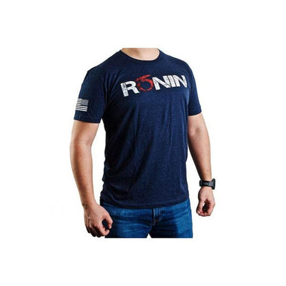 RONIN TACTICS 'VINTAGE' Tシャツ (ミッドナイトネイビーブルー、L サイズ-AIRSOFT GOGO エアガン・サバゲー用品通販