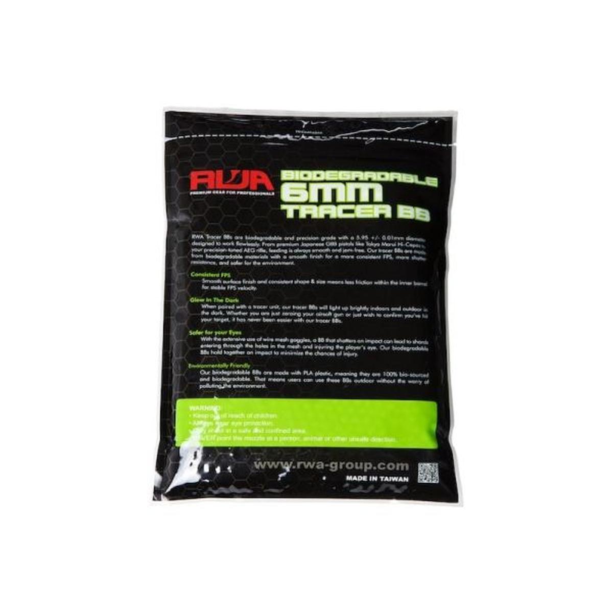 RWA 6mm エアソフト トレーサー BB 弾 (PLA BIO トレーサー、0.20g、3000 発/袋)-AIRSOFT GOGO エアガン・サバゲー用品通販