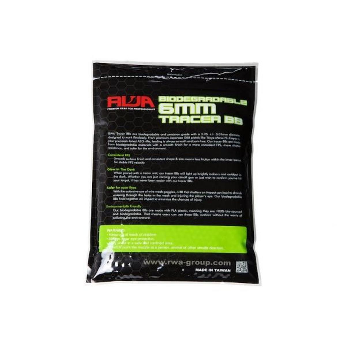 RWA 6MM エアソフト トレーサー BB (PLA BIO トレーサー、0.30G、3000 発/バッグ)-AIRSOFT GOGO エアガン・サバゲー用品通販