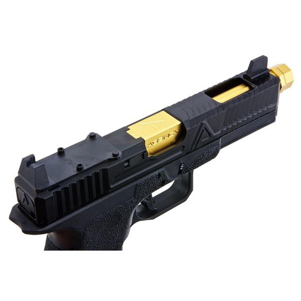 RWA AGENCY ARMS EXA GBB エアソフト ピストル (CNC アルミニウム ゴールド バレル W/RMR マウント プレート)-AIRSOFT GOGO エアガン・サバゲー用品通販