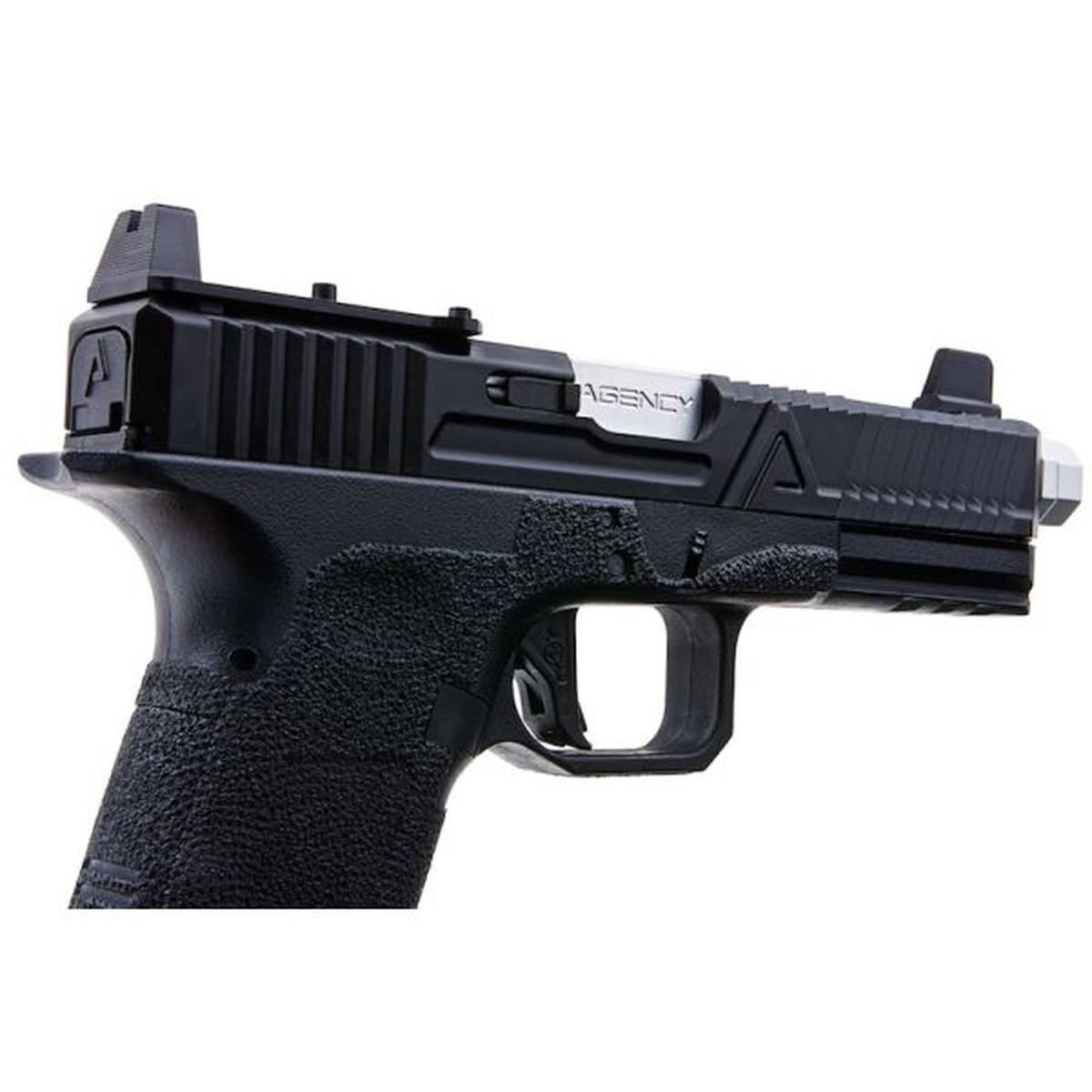 RWA AGENCY ARMS EXA GBB エアソフト ピストル (CNC アルミニウム シルバー バレル W/RMR マウント プレート)-AIRSOFT GOGO エアガン・サバゲー用品通販