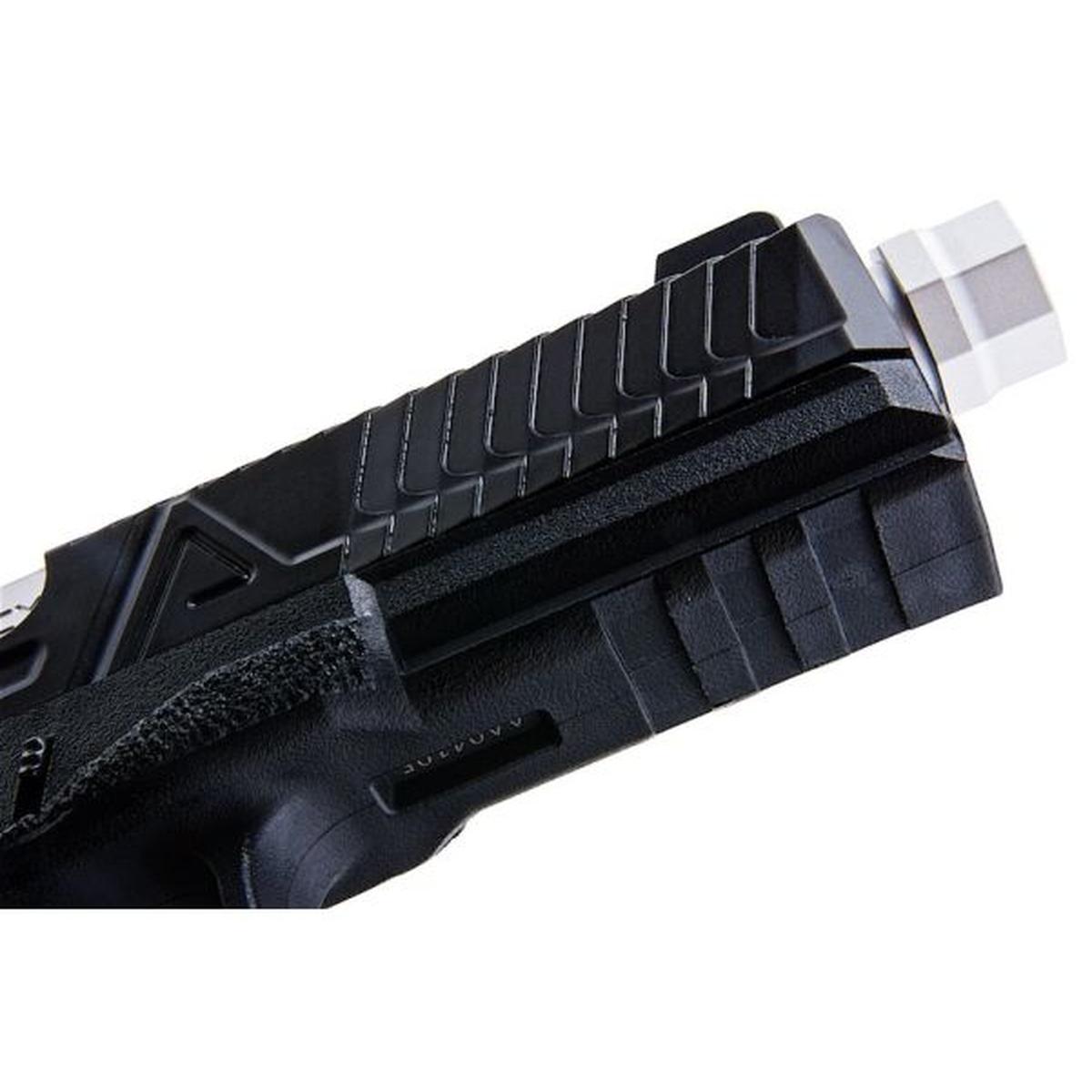 RWA AGENCY ARMS EXA GBB エアソフト ピストル (CNC アルミニウム シルバー バレル W/RMR マウント プレート)-AIRSOFT GOGO エアガン・サバゲー用品通販
