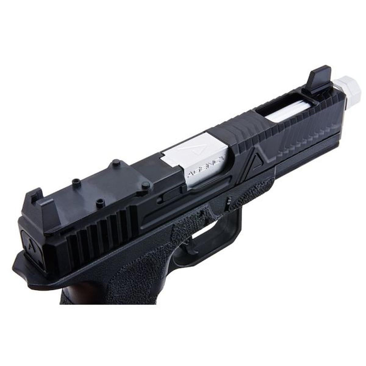 RWA AGENCY ARMS EXA GBB エアソフト ピストル (CNC アルミニウム シルバー バレル W/RMR マウント プレート)-AIRSOFT GOGO エアガン・サバゲー用品通販