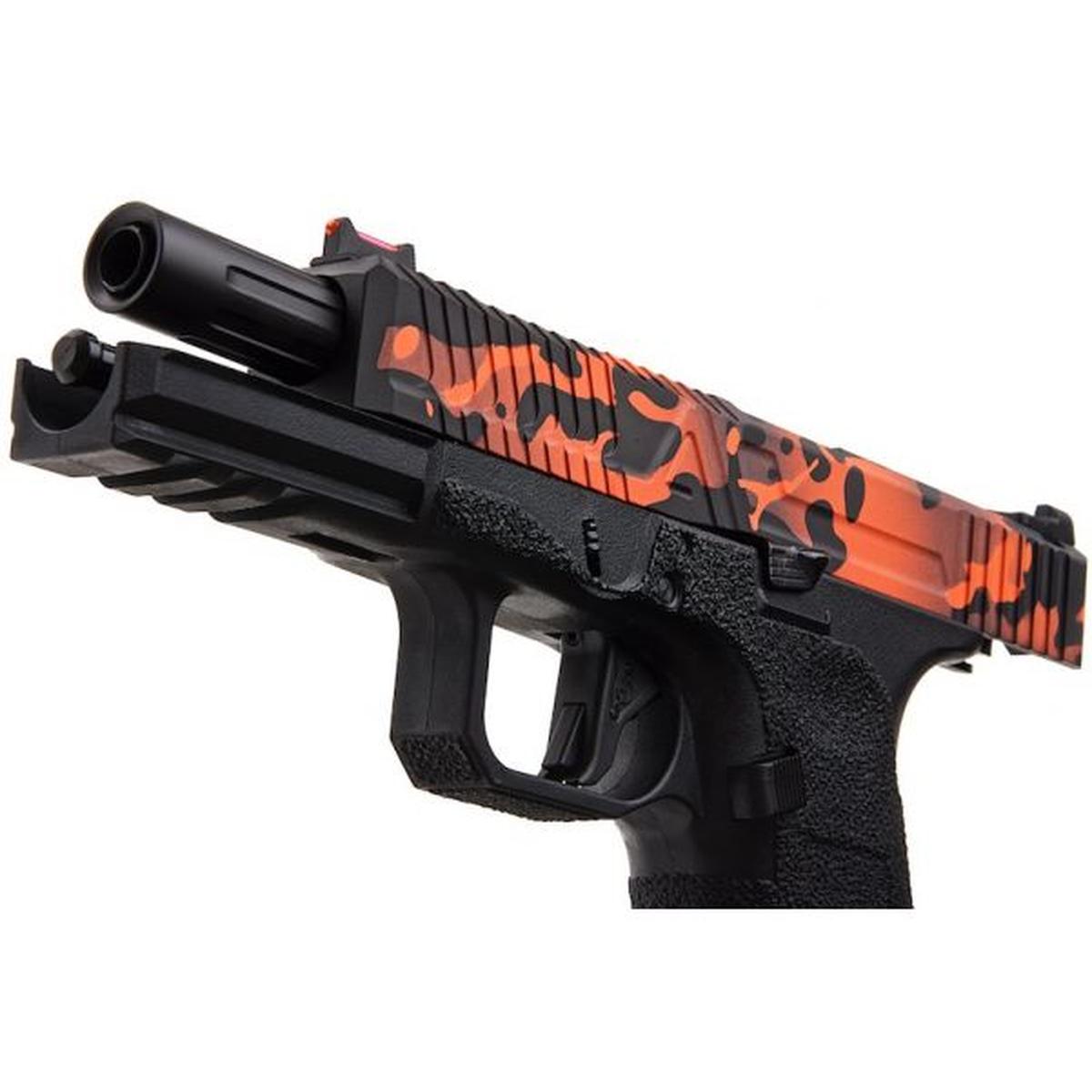 RWA AGENCY ARMS EXA グリーン ガス エアソフト ピストル - セラコート ディア ハンター カモフラージュ-AIRSOFT GOGO エアガン・サバゲー用品通販