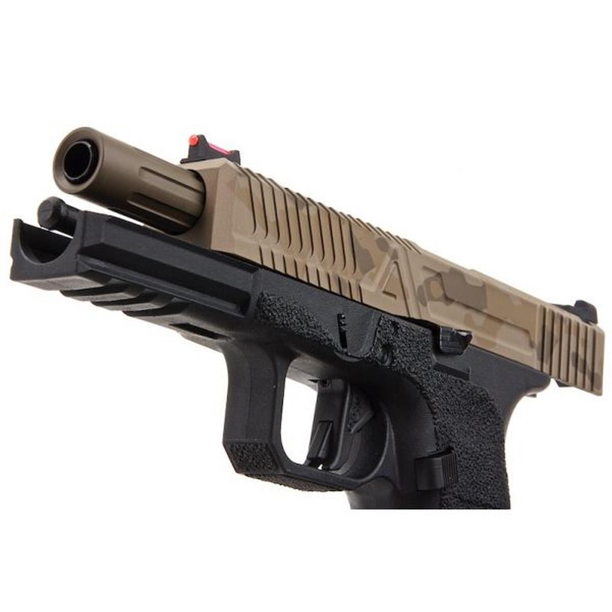 RWA AGENCY ARMS EXA グリーン ガス エアソフト ピストル - セラコート マルチカム アリッド-AIRSOFT GOGO エアガン・サバゲー用品通販