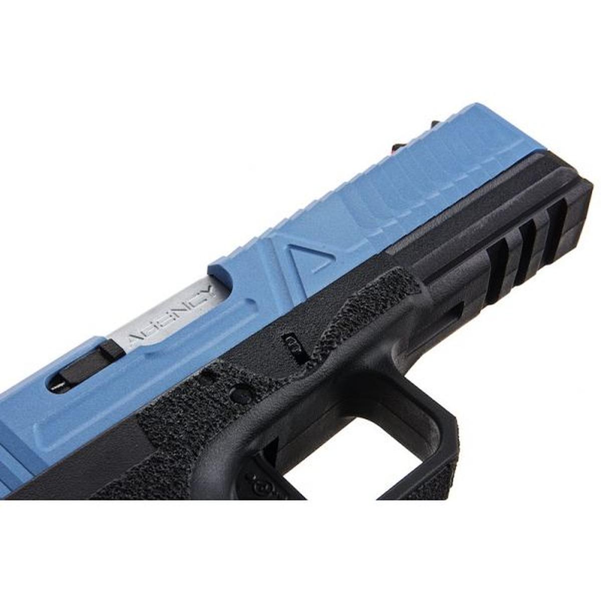 RWA AGENCY ARMS EXA グリーン ガス エアソフト ピストル - セラコート ポーラー ブルー-AIRSOFT GOGO エアガン・サバゲー用品通販