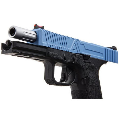 RWA AGENCY ARMS EXA グリーン ガス エアソフト ピストル - セラコート ポーラー ブルー-AIRSOFT GOGO エアガン・サバゲー用品通販