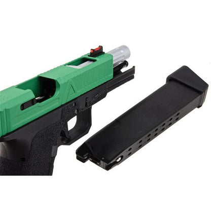 RWA AGENCY ARMS EXA グリーン ガス エアソフト ピストル - セラコート スカッチ グリーン-AIRSOFT GOGO エアガン・サバゲー用品通販