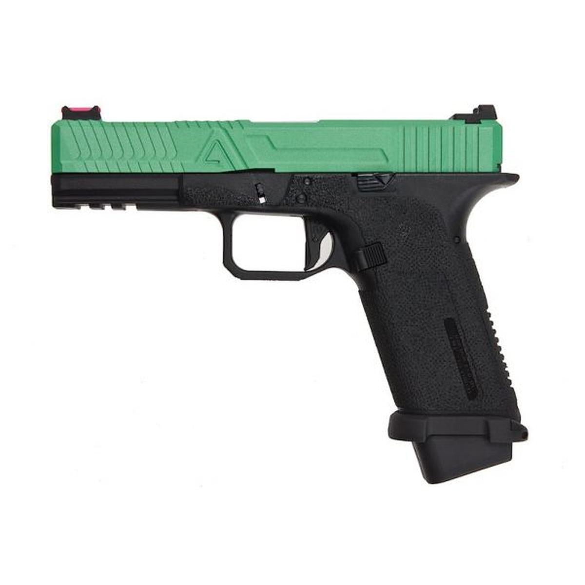 RWA AGENCY ARMS EXA グリーン ガス エアソフト ピストル - セラコート スカッチ グリーン-AIRSOFT GOGO エアガン・サバゲー用品通販