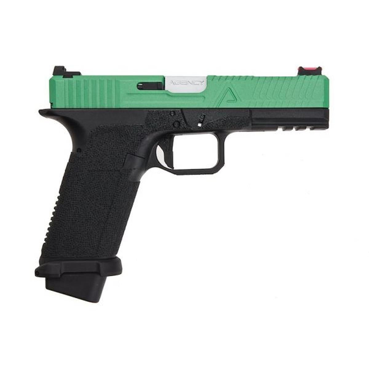 RWA AGENCY ARMS EXA グリーン ガス エアソフト ピストル - セラコート スカッチ グリーン-AIRSOFT GOGO エアガン・サバゲー用品通販
