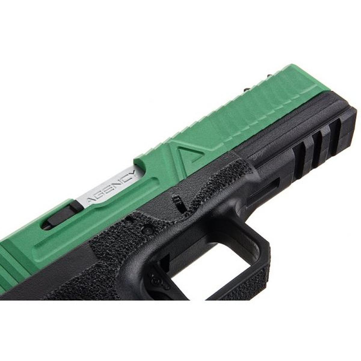 RWA AGENCY ARMS EXA グリーン ガス エアソフト ピストル - セラコート スカッチ グリーン-AIRSOFT GOGO エアガン・サバゲー用品通販