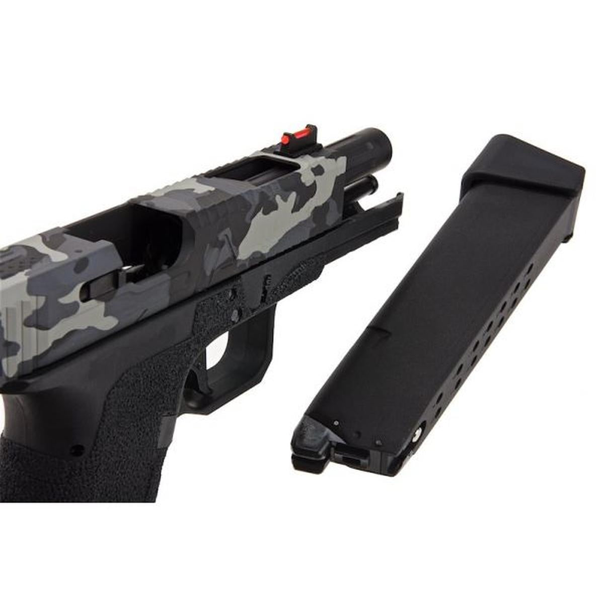 RWA AGENCY ARMS EXA グリーン ガス エアソフト ピストル - セラコート ステルス迷彩-AIRSOFT GOGO エアガン・サバゲー用品通販