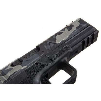 RWA AGENCY ARMS EXA グリーン ガス エアソフト ピストル - セラコート ステルス迷彩-AIRSOFT GOGO エアガン・サバゲー用品通販