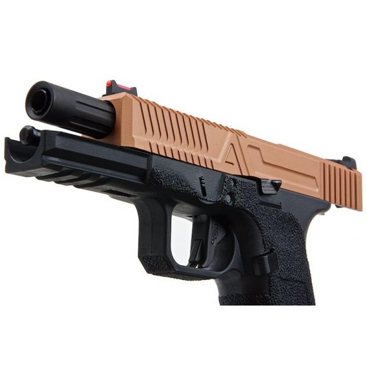 RWA AGENCY ARMS EXA グリーン ガス エアソフト ピストル - セラコート銅-AIRSOFT GOGO エアガン・サバゲー用品通販