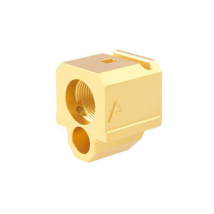 RWA エージェンシー アームズ 417 コンペンセイター (シングル ポート、14MM CCW) - ゴールド-AIRSOFT GOGO エアガン・サバゲー用品通販
