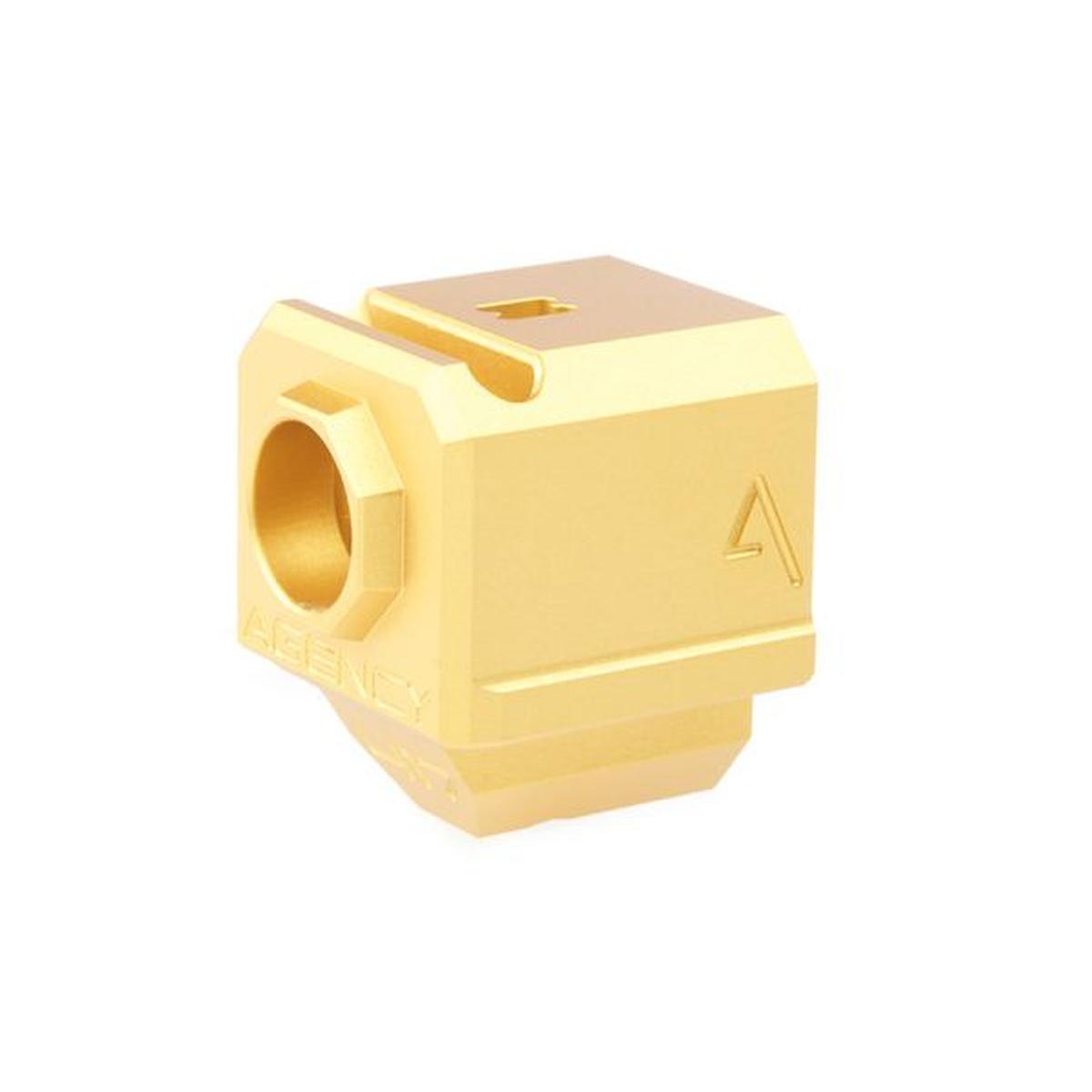 RWA エージェンシー アームズ 417 コンペンセイター (シングル ポート、14MM CCW) - ゴールド-AIRSOFT GOGO エアガン・サバゲー用品通販